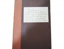 Front cover of typed copy of the recollections of Robert Spence Watson