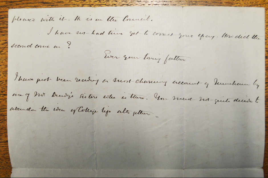 Letter from Robert to Mabel